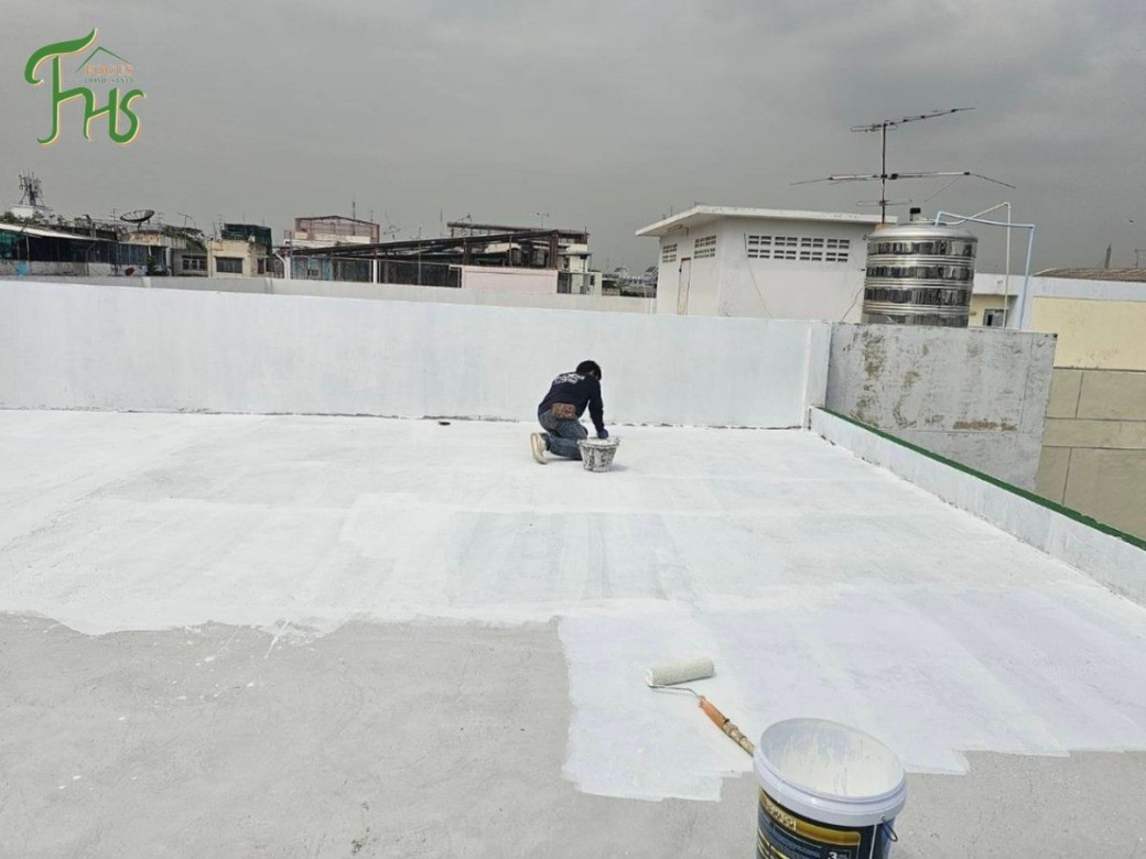 งานทาสีดาดฟ้ากันรอยรั่วซึม เขาใหญ่ ปากช่อง